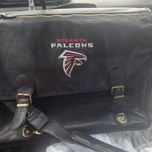 A black Falcons Leather Briefcase 💼